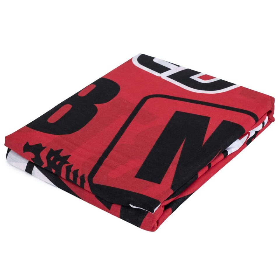 image 1 of Manchester United FC Patches Duvet Cover Set - Red/Yellow/Black - Single