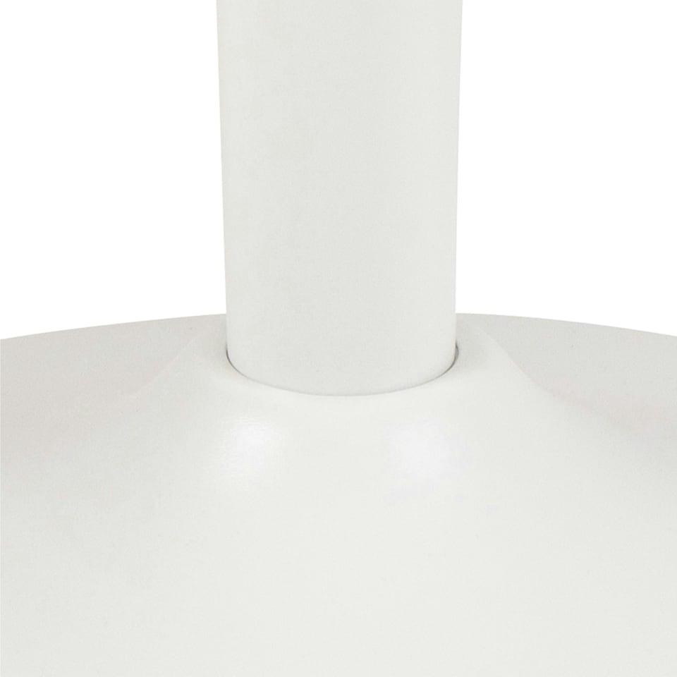 image 1 of Malta Ceramic Round Coffee Table in White 60x45cm