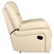 image 4 of Chester Bonded Leather Manual Recliner Chair with Heat And Massage (Cream)