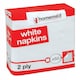 image 6 of Pack of 50 White Napkins 33x33cm 2 Ply
