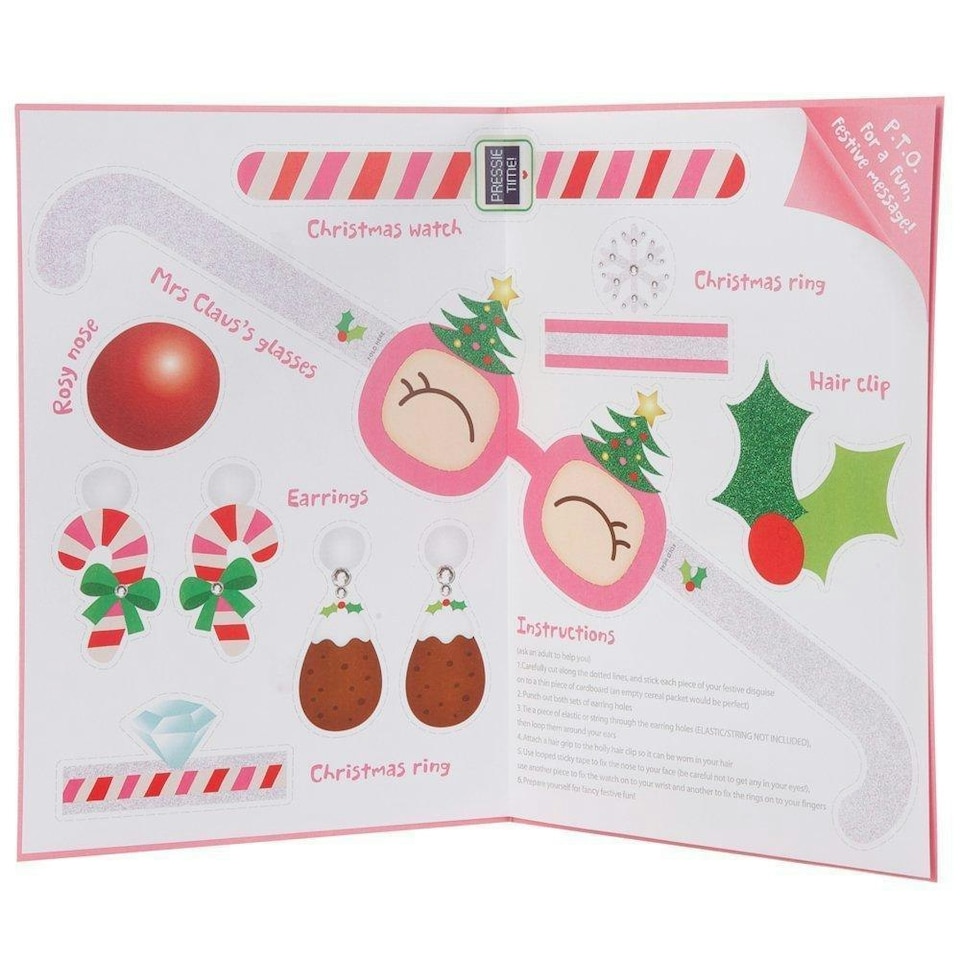 image 1 of Christmas Card 'With Fun Disguise From Little Girl'