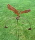 image 3 of Owl Wind Rocker Double Bare Metal/Ready to Rust - Steel - W54 x H148.5 cm