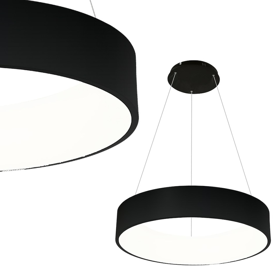 image 1 of Milagro Pendant Lamp Ohio Black 24W LED
