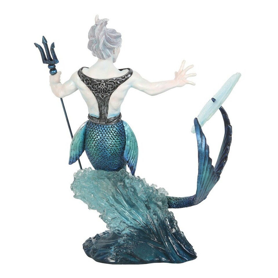 image 1 of Anne Stokes Water Elemental Wizard Collectable Figurine - Blue/White - One Size