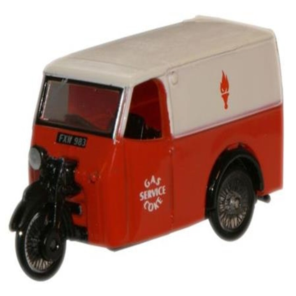 Oxford Diecast Tricycle Van Gas and Coke Service