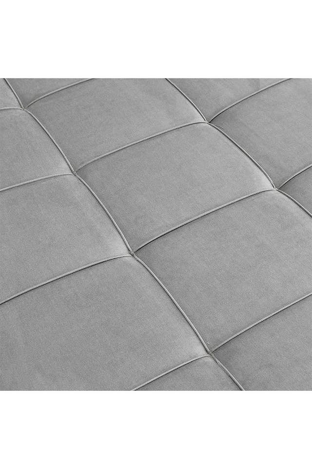 image 1 of Living and Home Fabric Upholstered Chaise Lounge Chair