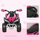 image 5 of HOMCOM No Power Quad Toddler Ride on Car Foot-to-Floor Sliding Pink
