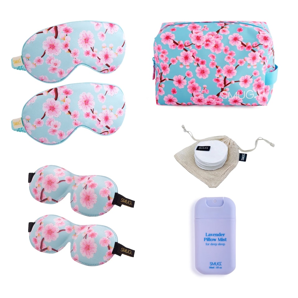 image 1 of SMUG Sleepover Set - Cherry Blossom Print