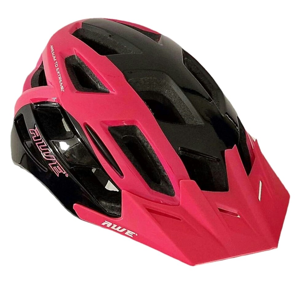 image 1 of AWE AweRide In Mould Enduro Bike Helmet Black/Pink 55-58cm Crash Guarantee* Pink | M