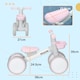 image 5 of AIYAPLAY Kids Balance Bike for 1-3 Years Old, No Pedal Toddler Balance Bike with Adjustable Seat, Silent Wheels, Training Bike for Boys and Girls, Pink