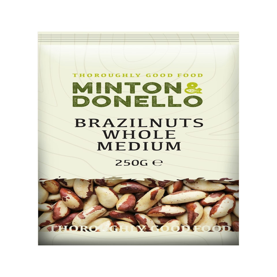 image 1 of Minton & Donello Whole Medium Brazil Nuts 6 x 250g