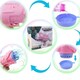 image 2 of 40-Hole Bubble Gun - Automatic Bubble Machine for Kids - LED Light-Up Bubble Blower with Bubble Solution - Outdoor Indoor Toy - Pink