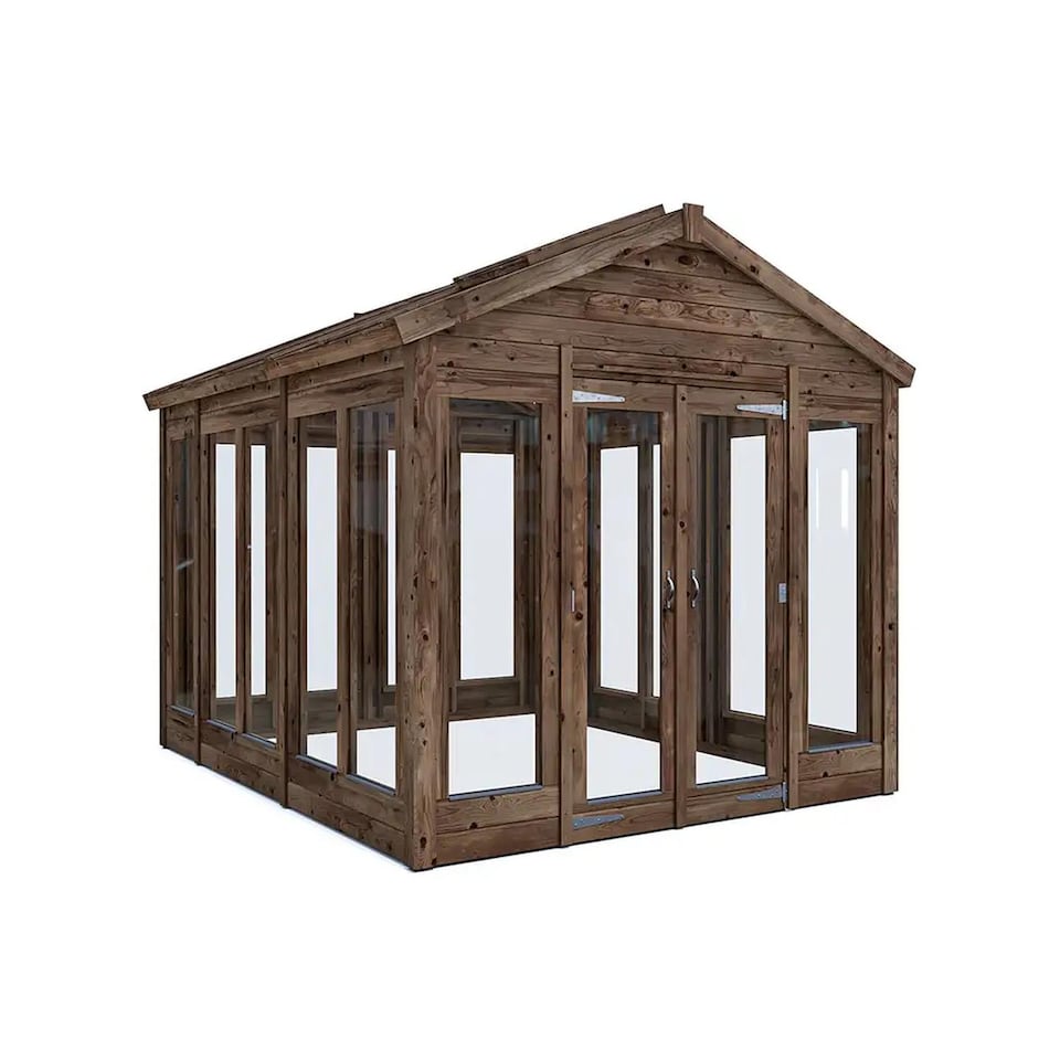 image 1 of Dunster House Growzilla Wooden Greenhouse W2.4m x D3.0m / W8' x D10' with 4mm Glass and Automatic Vent Opener