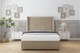 image 2 of Sloomy Devonshire Almond Coniston Divan Bed Base 2 Drawers Foot-End With 54 Inch Wingback Headboard | Cream | Almond | Super King | 1