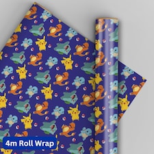Pokemon 4m Roll Wrapping Paper
