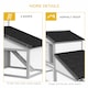 image 6 of PawHut Rabbit Hutch, Bunny Cage with Tray & Ramp, Wooden Outdoor House, Grey