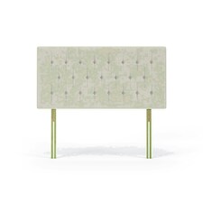 Lona Cream Naples Velvet Headboard King Size N/A