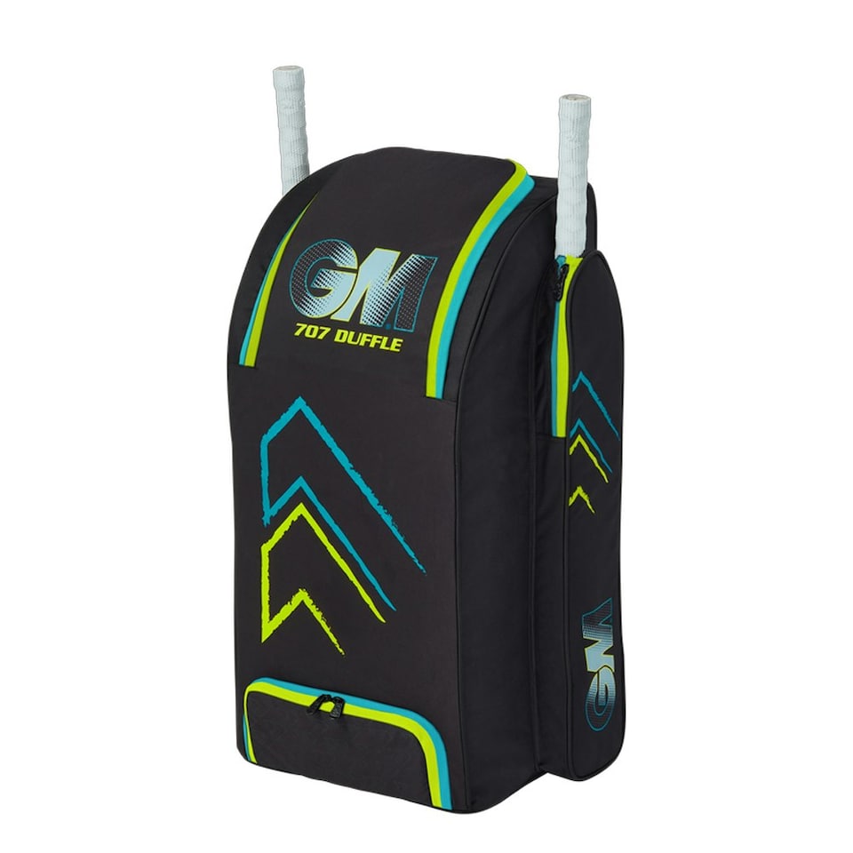 image 1 of Gunn And Moore 707 Duffle Bag - Black/Cyan/Fluorescent Blue - One Size