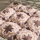 image 3 of OHS 2 x Tiles Garden Chair Cushions Outdoor Seat Pads | Multi | Natural