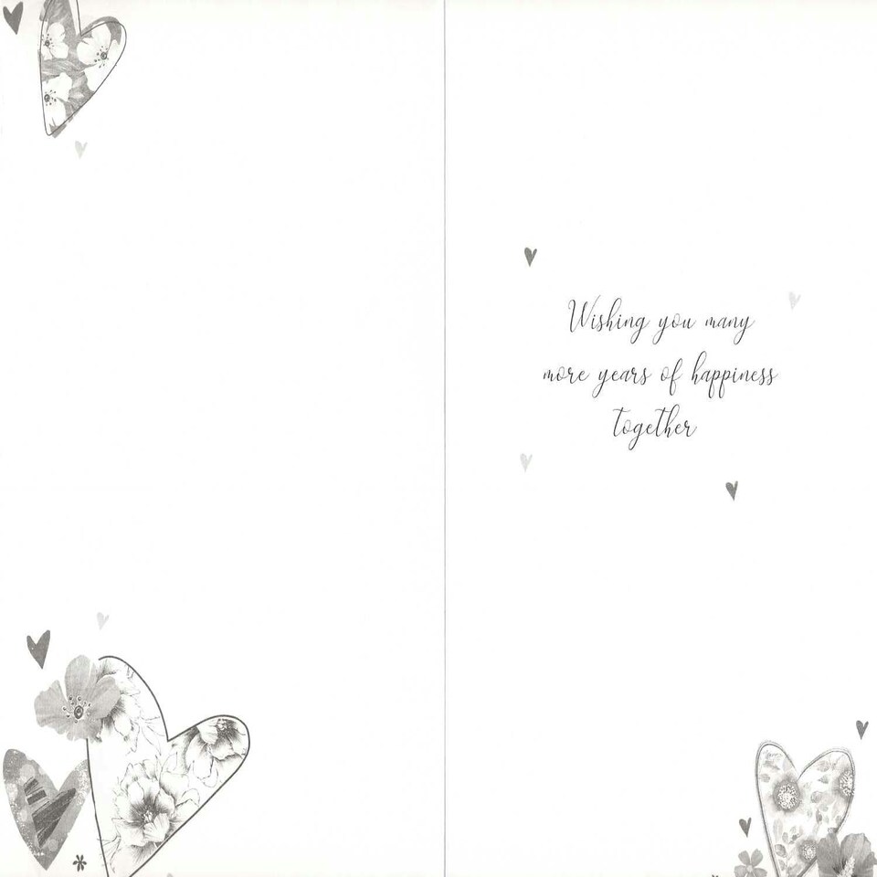 image 1 of Embellished Hearts Design A Special Couple On Your Anniversary Card