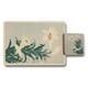 image 1 of Set Of 12 Placemats And Coasters With Designer Artwork And Wood Bottom Wipe Clean