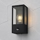 image 1 of CGC Lighting Dave PIR Black Stainless Steel Outdoor Wall Lantern E27 IP54 - Motion Sensor