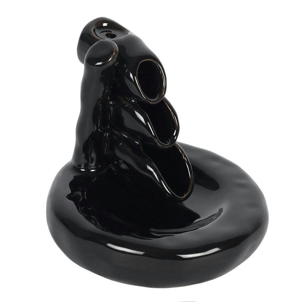 image 1 of Something Different Bamboo Waterfall Backflow Burner - Black - One Size