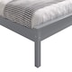 image 5 of 5ft King Size Pure grey,wood,wooden low foot end board,solid panel bed frame.Shaker style