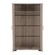 image 3 of Oliver 2 Door Wardrobe - L52 x W80 x H190 cm - Light Oak Effect Brown