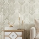 image 1 of Liquid Marble Geometric Wallpaper in Cream | Cream | Cream