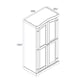 image 8 of Premium Corona 2 Door Wardrobe in Mexican Pine, Classic Design with Metal Hardware | Brown | Brown | One Size | 1