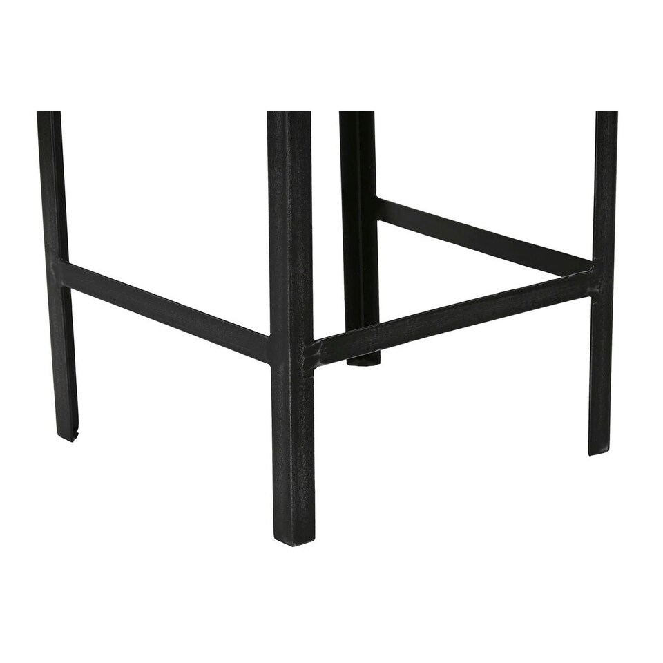 image 1 of Set of 2 tables Home ESPRIT Black Natural 38 x 38 x 75 cm N/A