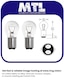image 2 of Lucas LLB380 P21/5W 12V 21/5W Car Bulb Twin Pack Brake Stop Tail Marker Fog Light
