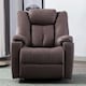 image 6 of Afton Electric Technology Fabric Auto Recliner USB Lounge Sofa Chair (Brown)