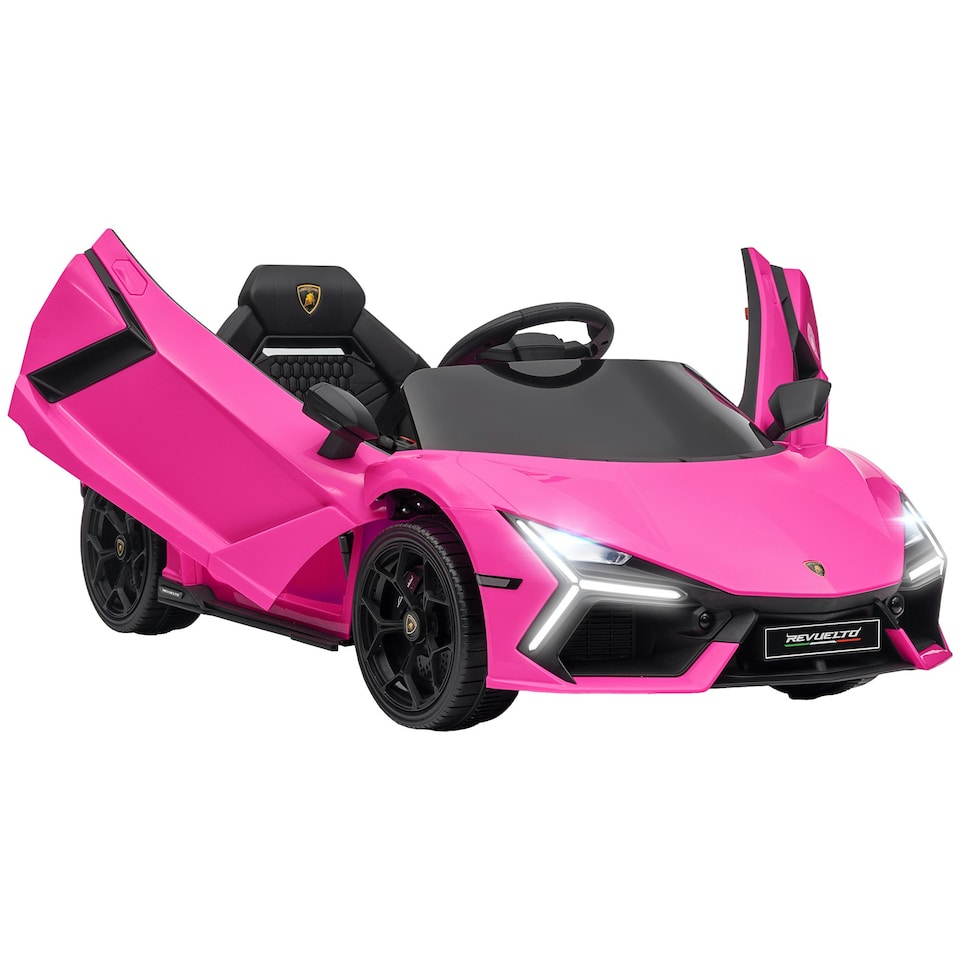 image 1 of AIYAPLAY Lamborghini Revuelto Licensed Ride On Car, with Suspension, Pink
