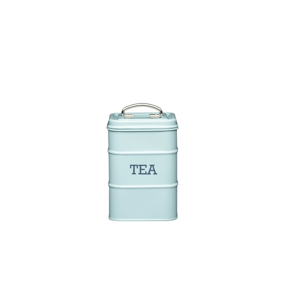 image 1 of KitchenCraft Tea Tin Blue Metal
