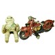 image 5 of Michelin Man Motorcycle Motorbike Bike Mascot Figure Statue Bibendum Cast Iron
