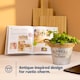 image 2 of Round Zinc Plant Pot 16cm with Hessian Handle