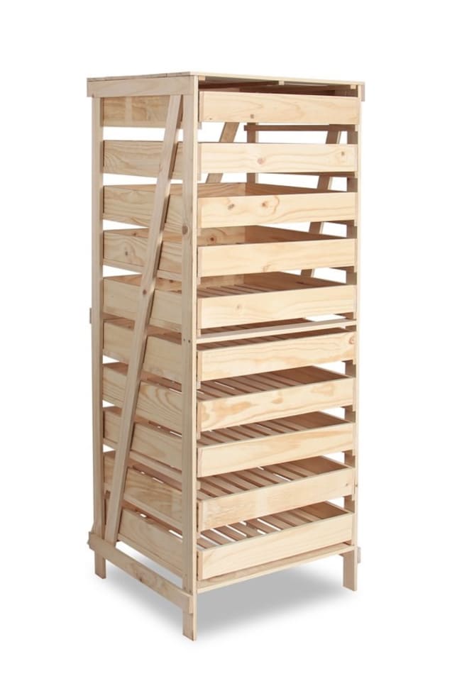 image 1 of 10 Drawer Slim Wooden Apple Storage Rack 78 x 60cm