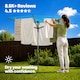 image 2 of LIVIVO 4 Arm Rotary Clothes Airer Charcoal
