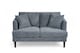 image 3 of Pale Blue Chenille Fabric 2 Seater Sofa RAVELLO