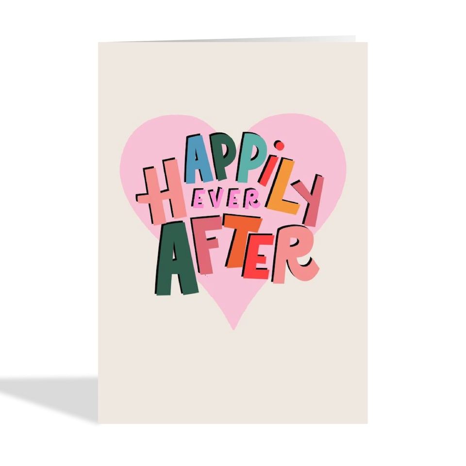 image 1 of Cute Happily Ever After Wedding Card