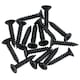 image 5 of 6in / 152mm Heavy Duty T Tee Hinges For Shed + Garden Gates Black Finish 8pc