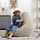 image 2 of icon Dalton Kids Beanbag Corduroy Natural Beige Set of 2 Cream