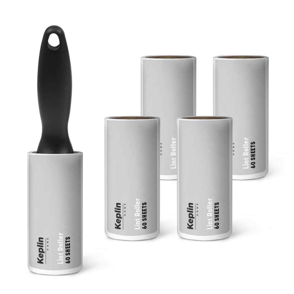 image 1 of Keplin Lint Roller with Sticky Replacement Heads for Pet Hair Fluff and Dust
