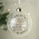image 3 of Personalised Christmas Glass Bauble