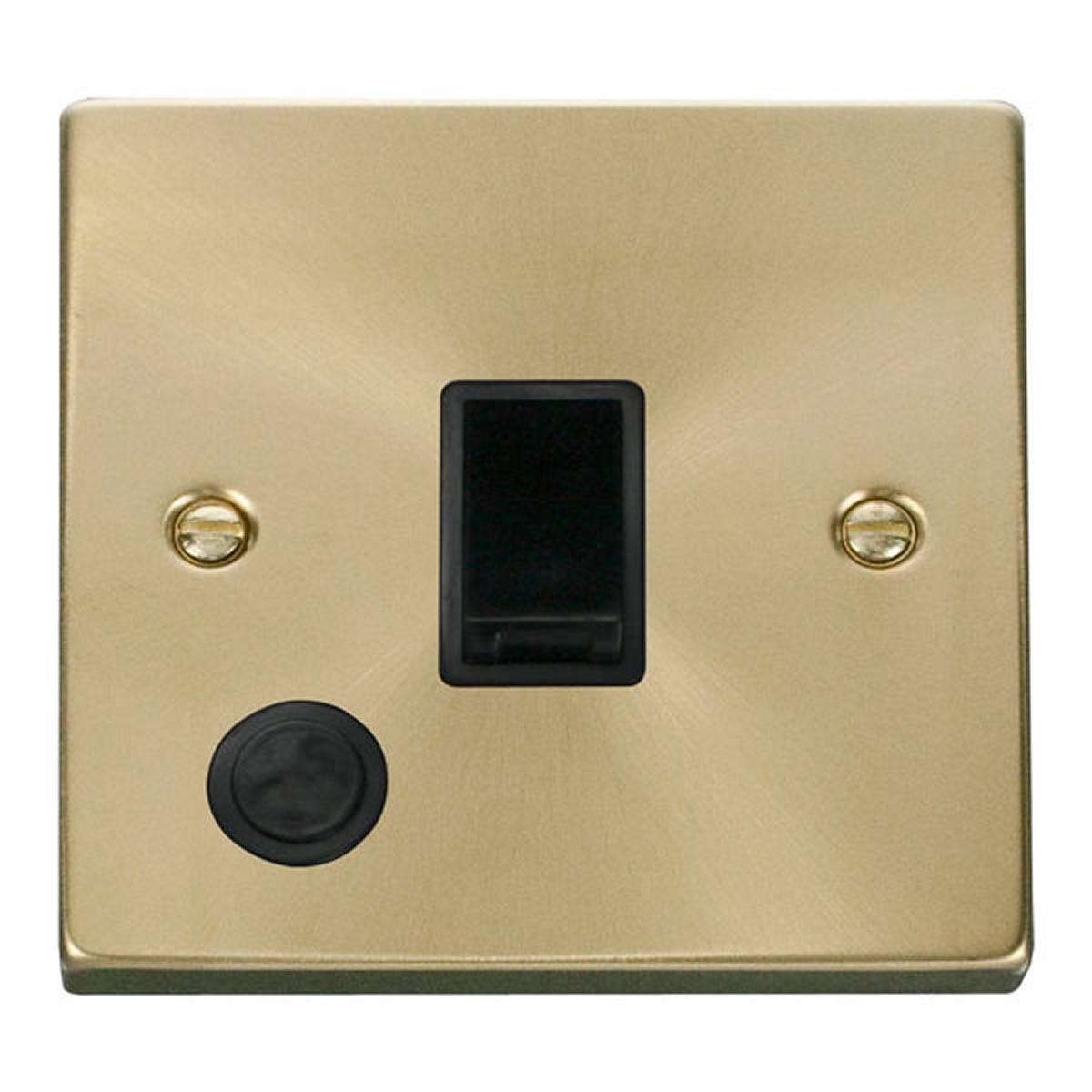 SE HOME Satin Brushed Brass 1 Gang 20A DP Switch With Flex Gold Satin Brass