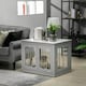 image 2 of PawHut Dog Crate End Table w/ Locks and Latches, for Medium Dogs