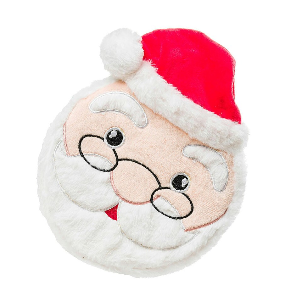 image 1 of House Of Paws Santa Claus Christmas Dog Squeak Toy - Red/White - One Size