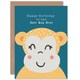 image 1 of To The Best Mum Ever Cute Monkey Mother Birthday Greeting Card